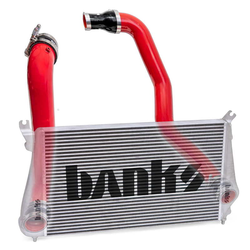 GMC 3500 Intercooler Kit - Banks Power - Techni-Cooler System - Red - `12-`16